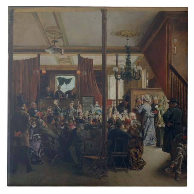 Ignacio de Leon y Escosura - auktionsförsäljning Kakelplatta (Framsidan)