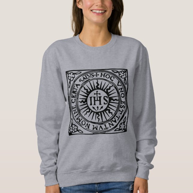 Ignatius of Loyola, Christogram Sweatshirt T Shirt (Framsida)