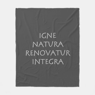 Igne natura renovatur intergra fleecefilt