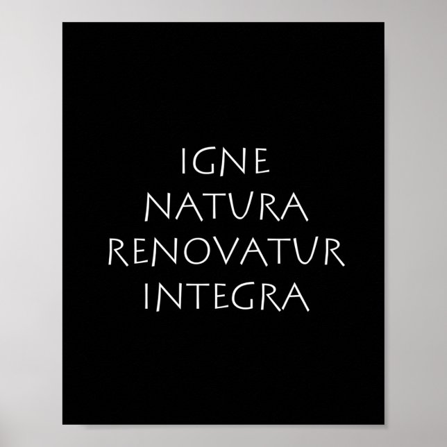 Igne natura renovatur intergra poster (Framsidan)
