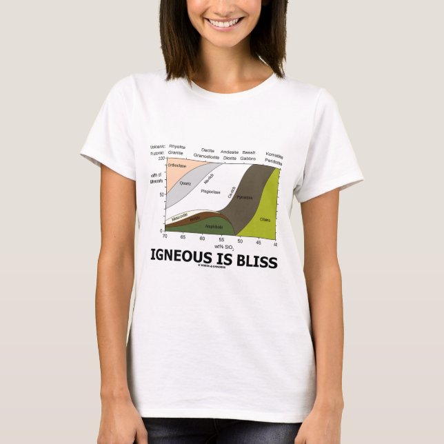 Igneous är salighet (geologiokunnighet är t-shirt (Framsida)