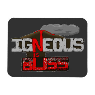 Igneous är salighetvulkan magnet