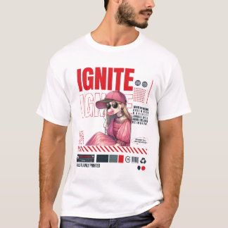 IGNITE Aura Locked - Anime Streetwear Poster desig T Shirt