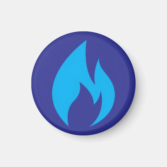 Ignite Blue Flame Magnet (Framsidan)