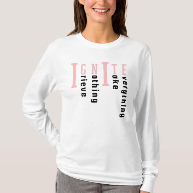 Ignite Shatter Me Series/Bookish Bibliophile/Bok T Shirt (Framsida)