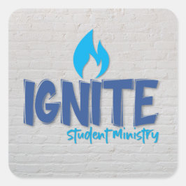 Ignite Stickers Fyrkantigt Klistermärke