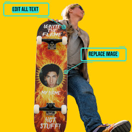 Ignite the Flame Mini Skateboard Bräda 18,5 Cm