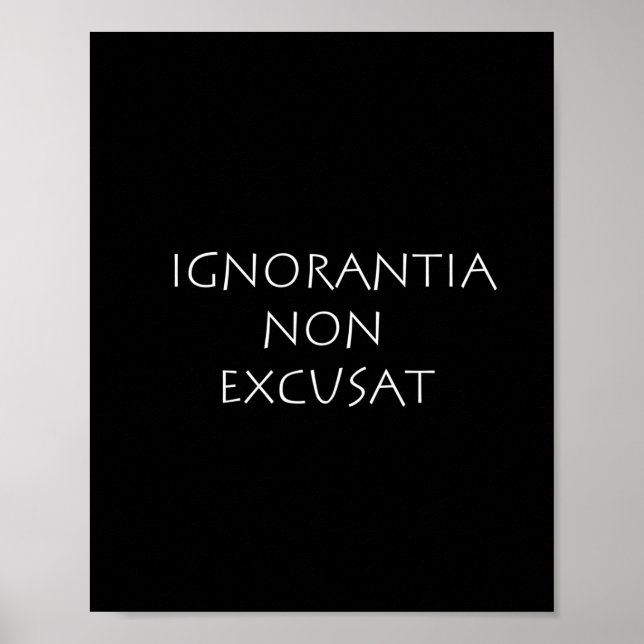 Ignorantia non excusat poster (Framsidan)