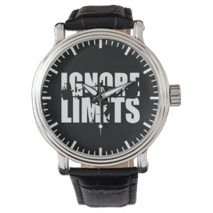 IGNORE-GRÄNSER - Motivering för fyrkantig leg Day Armbandsur