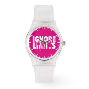 IGNORE LIMITS - Kvinnors viktande motivation Armbandsur