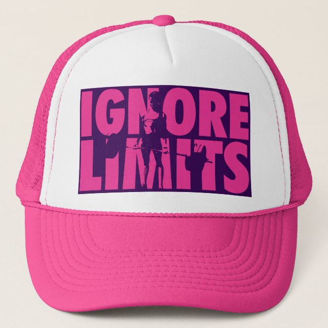 IGNORE LIMITS - Kvinnors viktande motivation Keps (Framsida)
