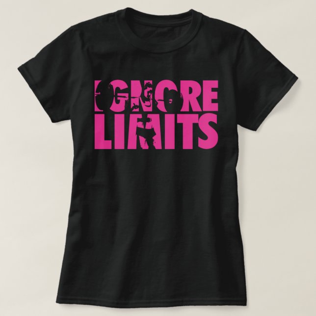 IGNORE LIMITS - Women's Workout Motivational Tröja (Design framsida)