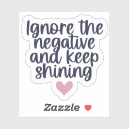 Ignorera den Negativa 10pc-vattensäkra tagguppsätt Klistermärken