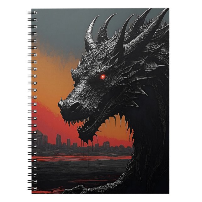 Ignorera din kreativitet: Dragon Noir Anteckningsbok (Framsidan)
