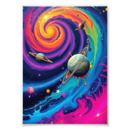 Ignorera ditt space: Galactisk Fusion Abstrakt Wal Fototryck