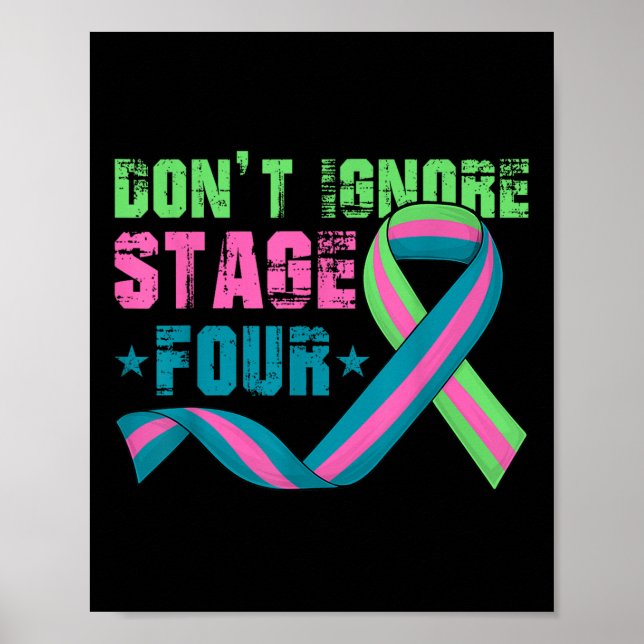 Ignorera etapp fyra metastaserande bröstcancersvam poster (Framsidan)