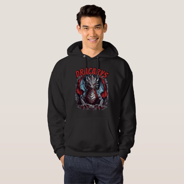 Ignorera Stil med teckningar - Retro Art Hoodie (Hel framsida)