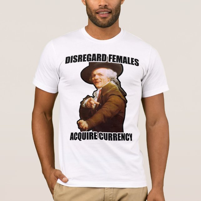 Ignorerandekvinnlig får valuta t shirt (Framsida)