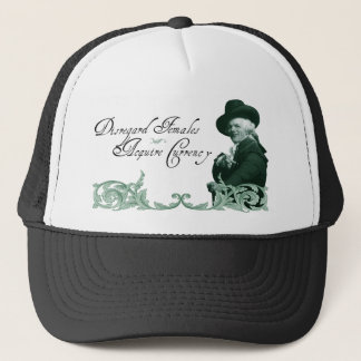 Ignorerandekvinnlig, får valuta truckerkeps