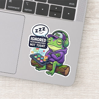 Ignorerar Ansvar Klistermärke för Groda Klistermärken