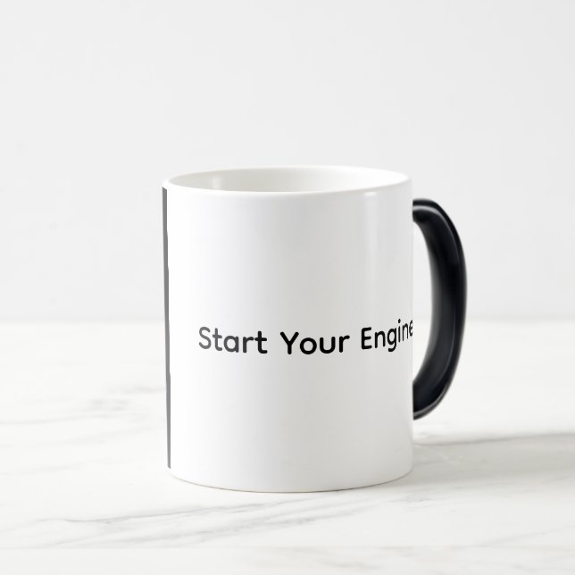Ignorerar sportbilen "Starta motorn"-kaffe Mugg (Framsida höger)