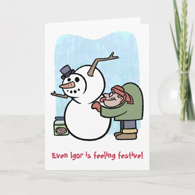Igor och snömannen kort (Framsida)