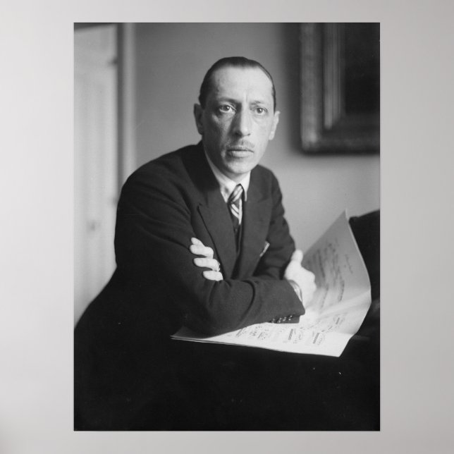 Igor Stravinsky Porträtt Poster (Framsidan)