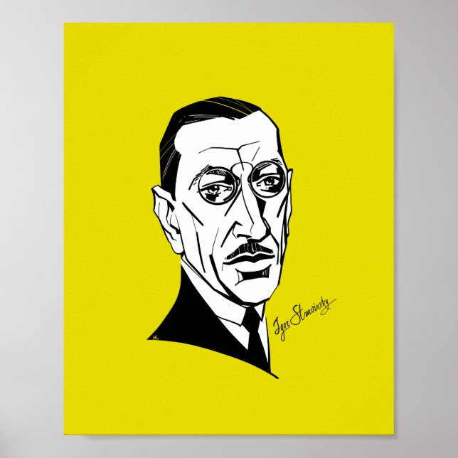Igor Stravinsky Poster (Framsidan)