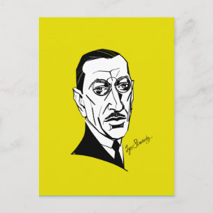 Igor Stravinsky Vykort