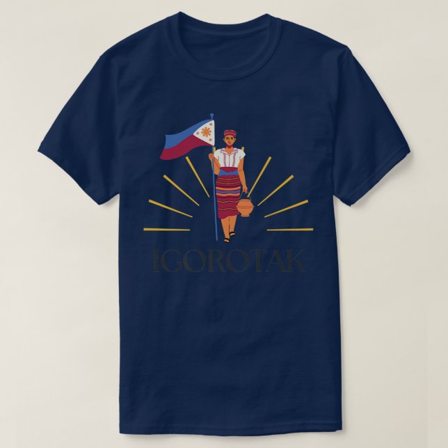 Igorotak Philippines Tribal Tee Premium T-Shirt (Design framsida)