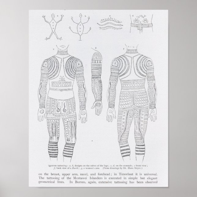 Igorrote tattooing poster (Framsidan)