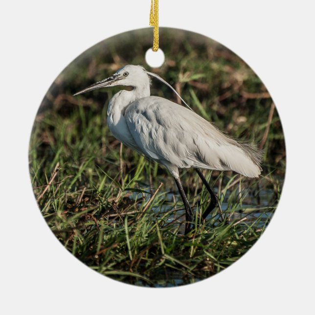 Igrid-fiske i Shallow Julgransprydnad Keramik (Baksidan)