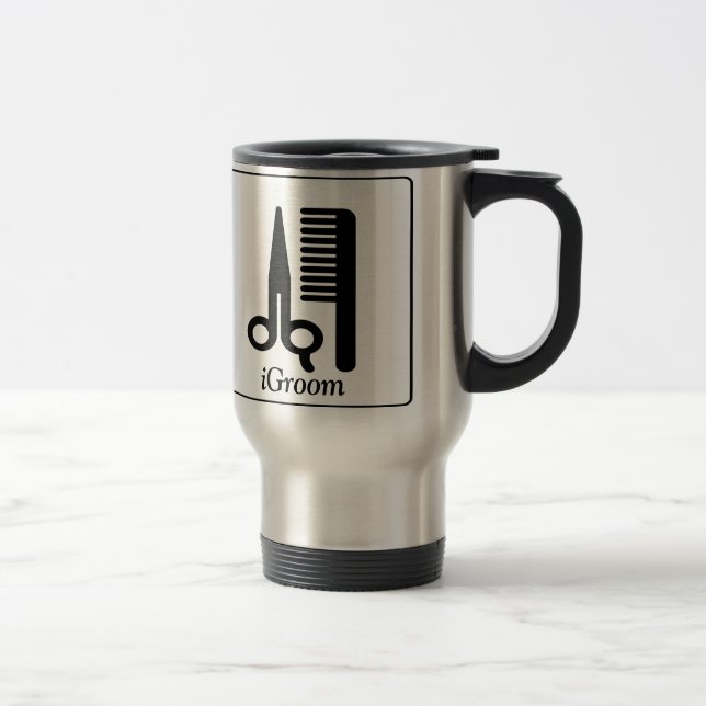 iGroom Mugg med stiliserad hundbild (Höger)