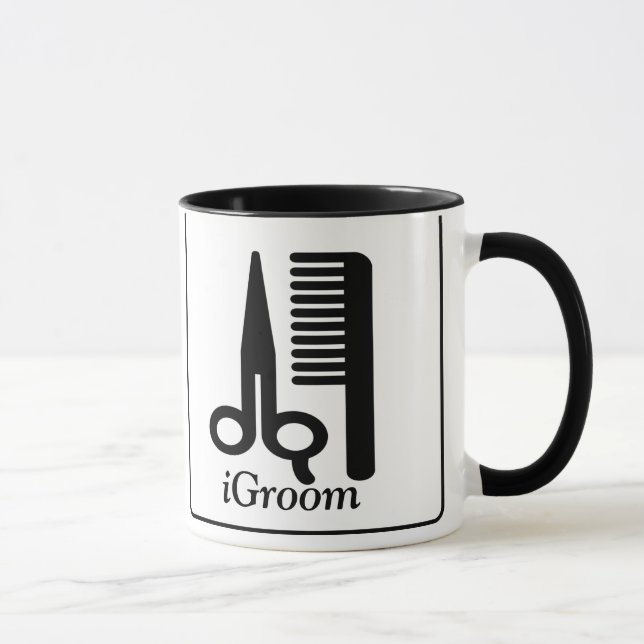 iGroom Mugg med stiliserad hundbild (Höger)