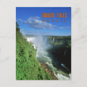 Iguacu faller Brasilien Vykort
