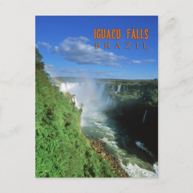 Iguacu faller Brasilien Vykort (Framsida)