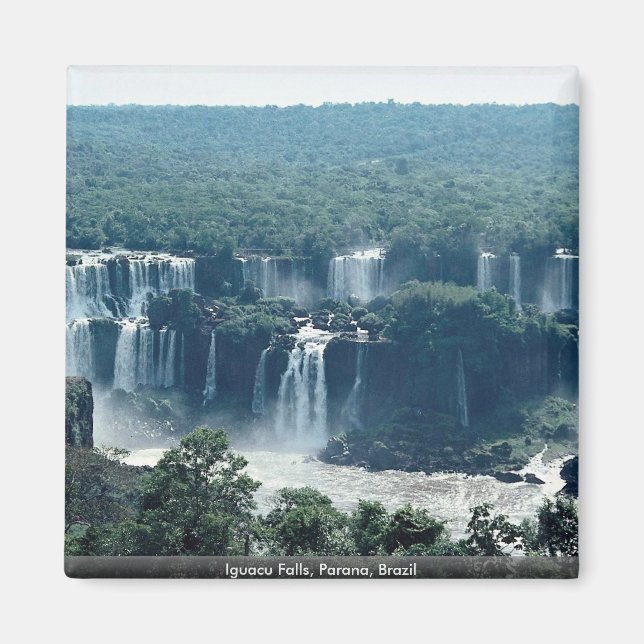 Iguacu Falls, Parana, Brasilien Magnet (Framsidan)
