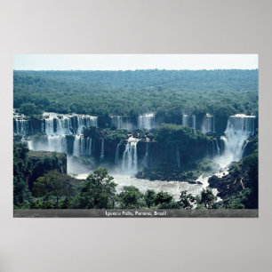 Iguacu Falls, Parana, Brasilien Poster