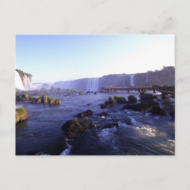 Iguacu vattenfall, Brasilien och Argentina Vykort (Framsida)