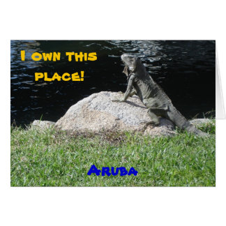 Iguana, Aruba Hälsningskort