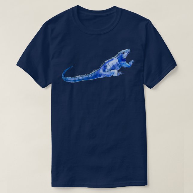 Iguana Azul Blue Iguana 2 T Shirt (Design framsida)