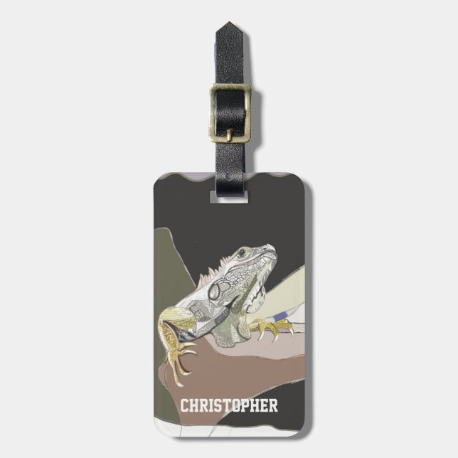 Iguana Bagagebricka (Vertikal Framsida)