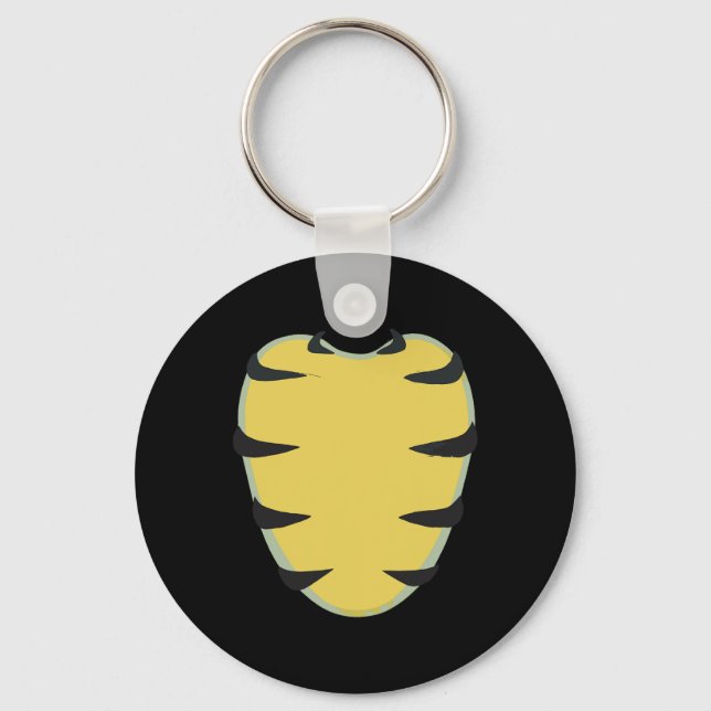 Iguana Belly Chest Costume Grönt Cute Iguana Anima Nyckelring (Framsida)