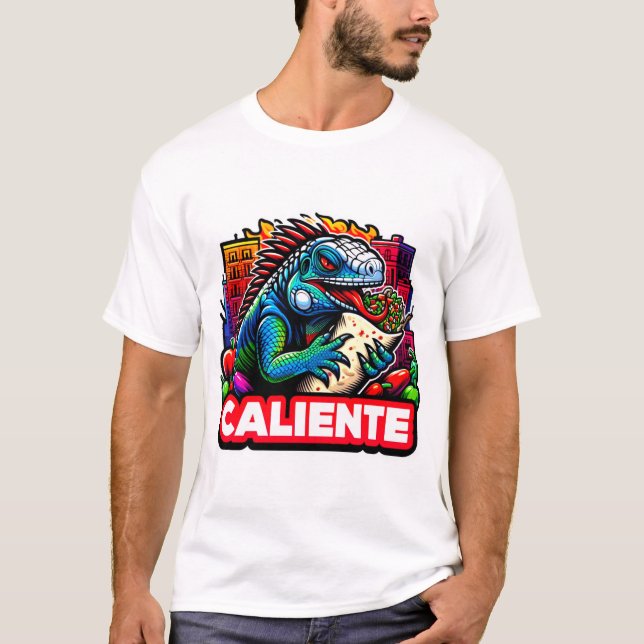 IGUANA CALIENTE 2 T SHIRT (Framsida)