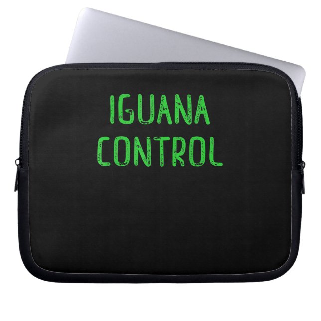 Iguana Control - Älskare Pet Iguana Gift Laptop Fodral (Framsidan)