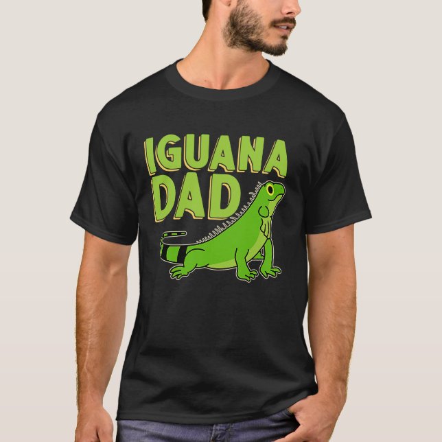 Iguana  Dad Reptiles Pet Lizards Reptile Owner Gra T Shirt (Framsida)