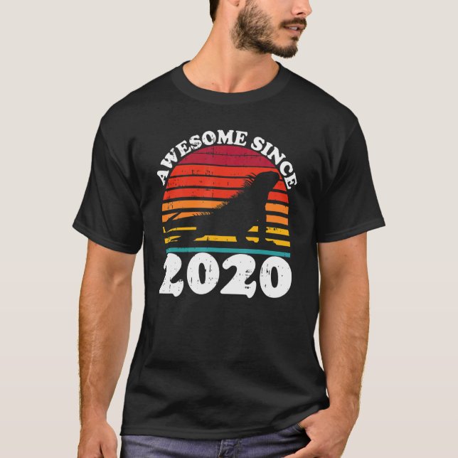 Iguana Fantastisk sedan 2020, andra födelsedagen 2 T Shirt (Framsida)