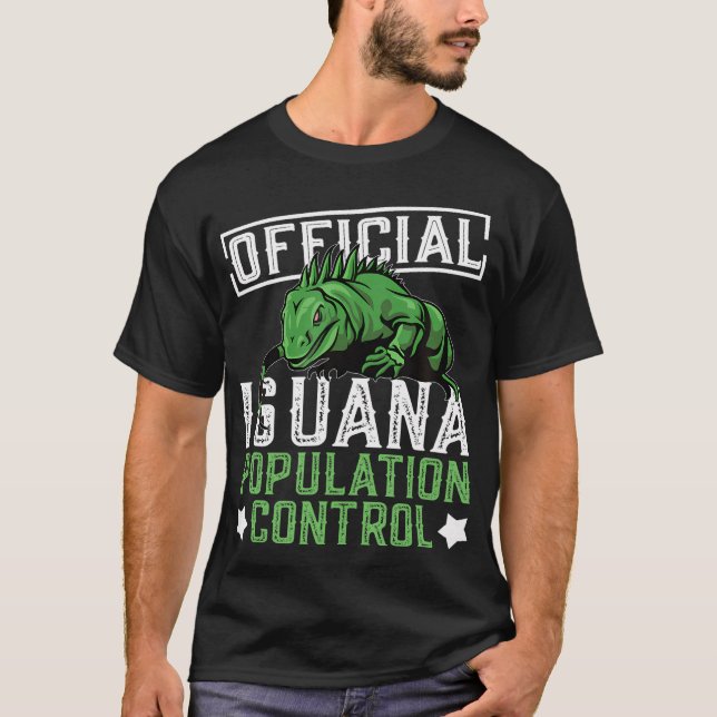 Iguana Hunter Design for Iguana Lizard Hunting T Shirt (Framsida)