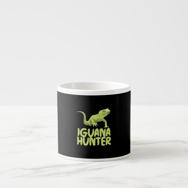 Iguana Hunter - Funny Iguana Reptile Lizard Pet Espressomugg (Framsidan)