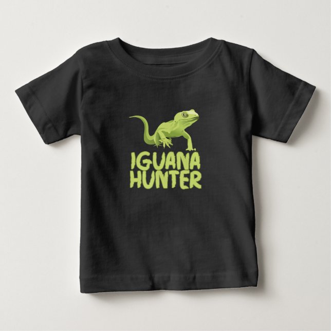 Iguana Hunter - Funny Iguana Reptile Lizard Pet T Shirt (Framsida)